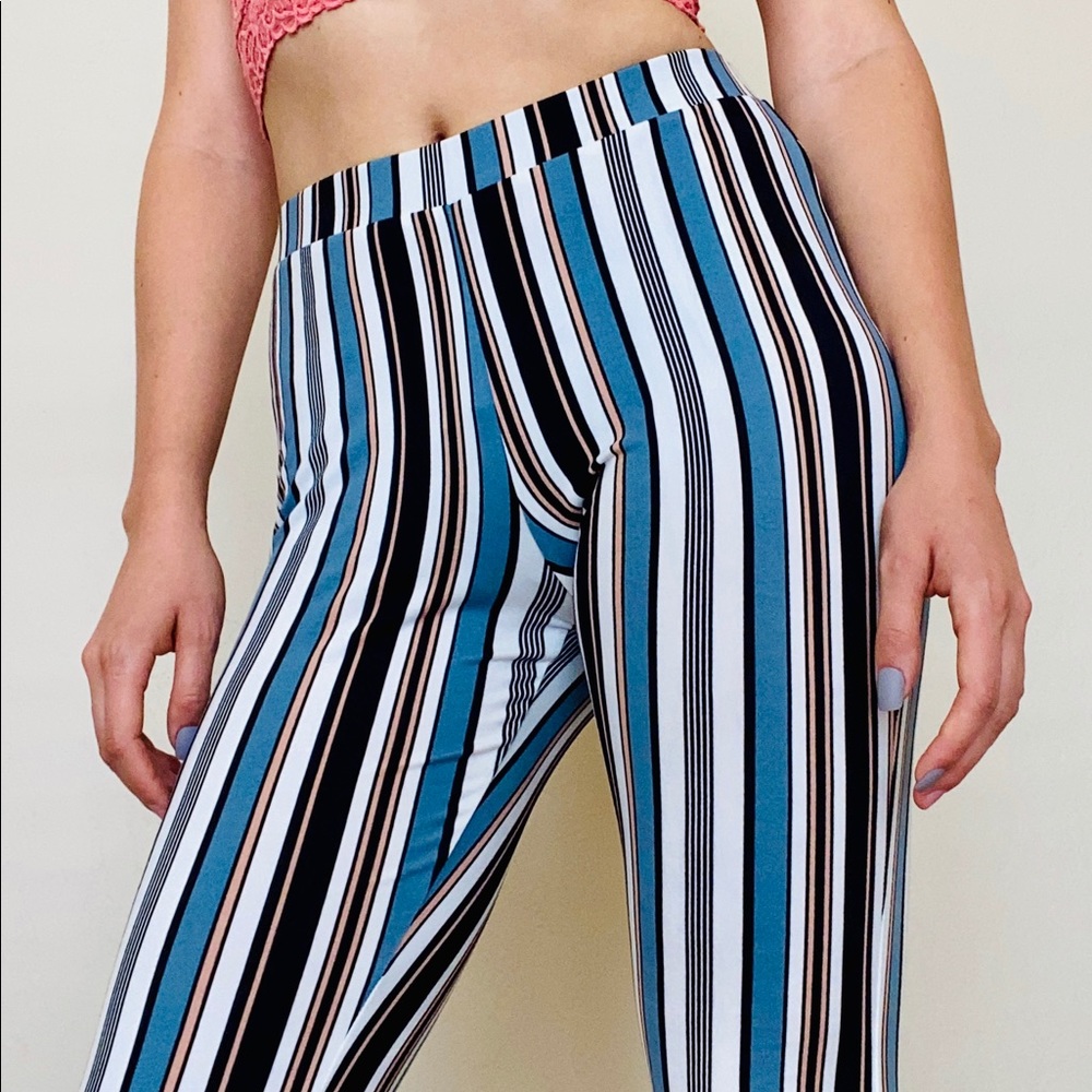 Altar’d State Striped Bell Bottoms